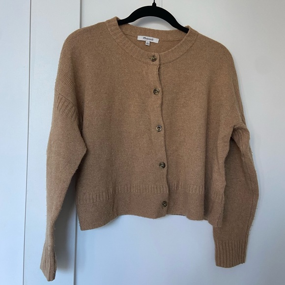 Madewell cropped brown sweater - Picture 1 of 3